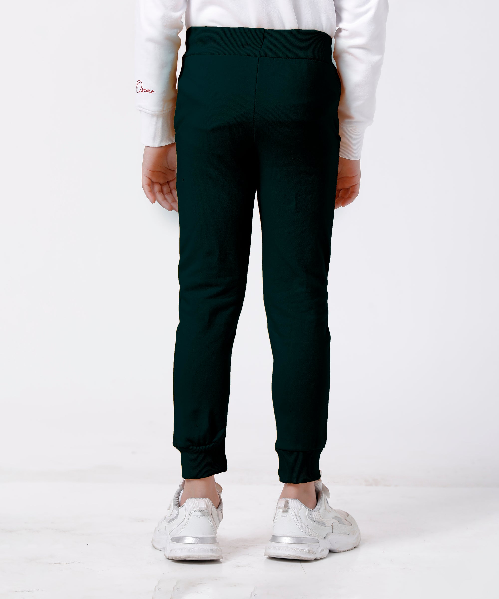 Boys Printed Premium Trouser | Bottle Green