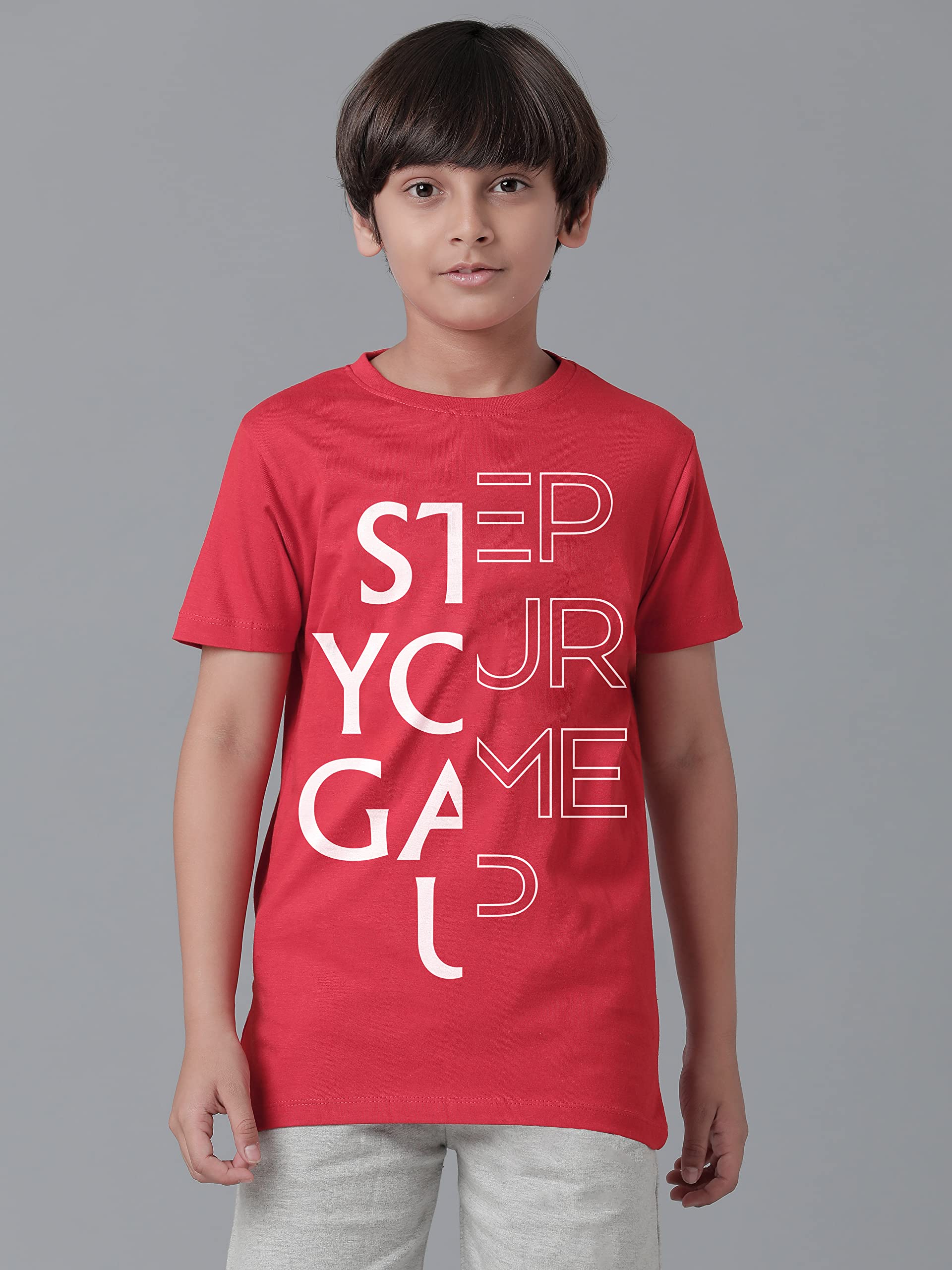 Boys Cotton Printed Half Sleeve T-Shirts Regular Fit (Pack of 3)