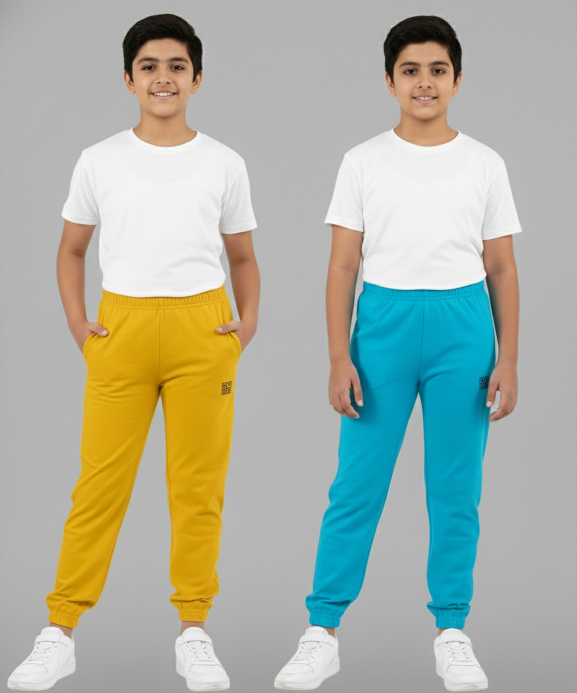 Basic Joggers | Yellow,Sky blue