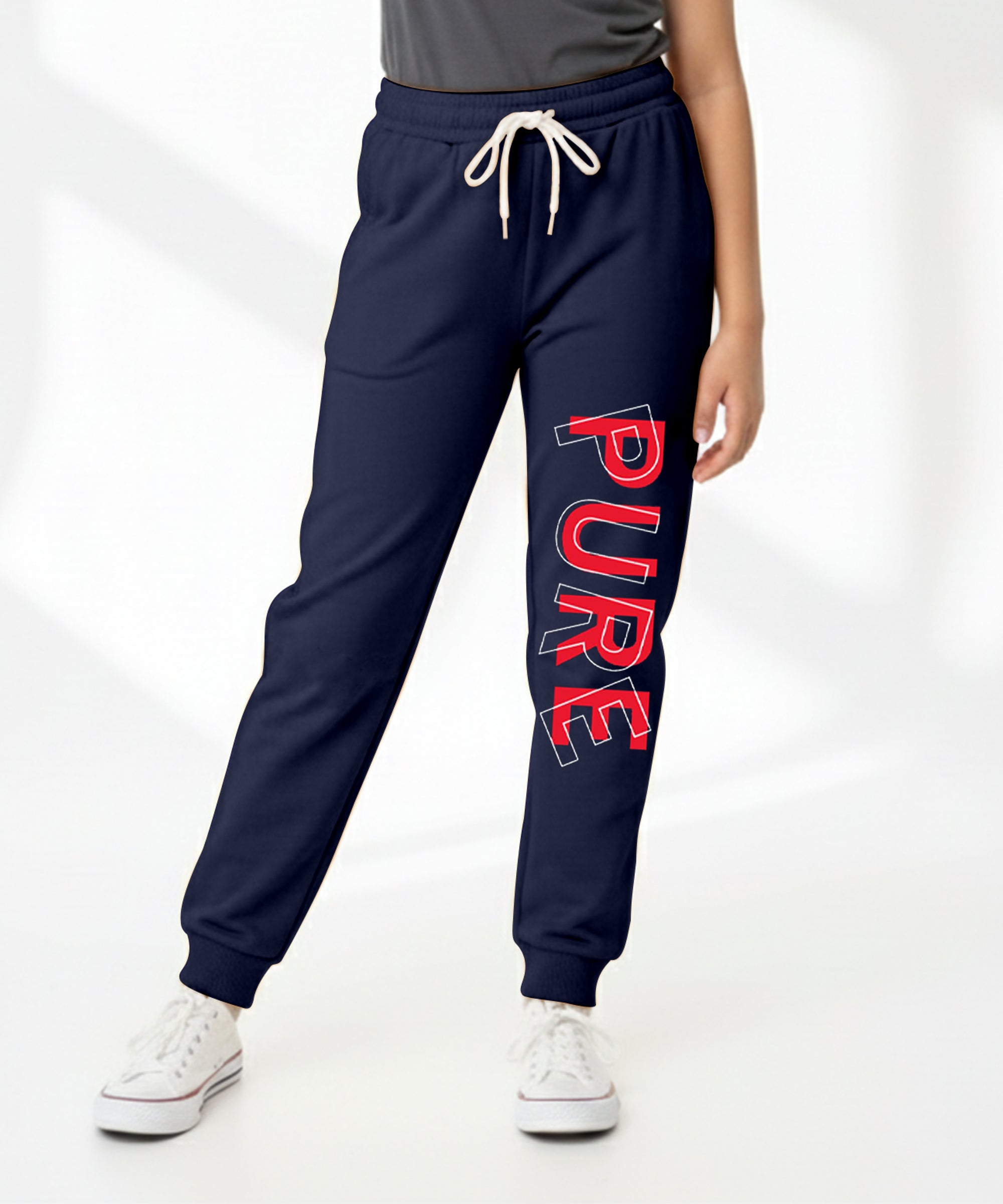 Girls Printed Track Pants | Stretchable Waist | Casual & Sports Wear | Pack of 1