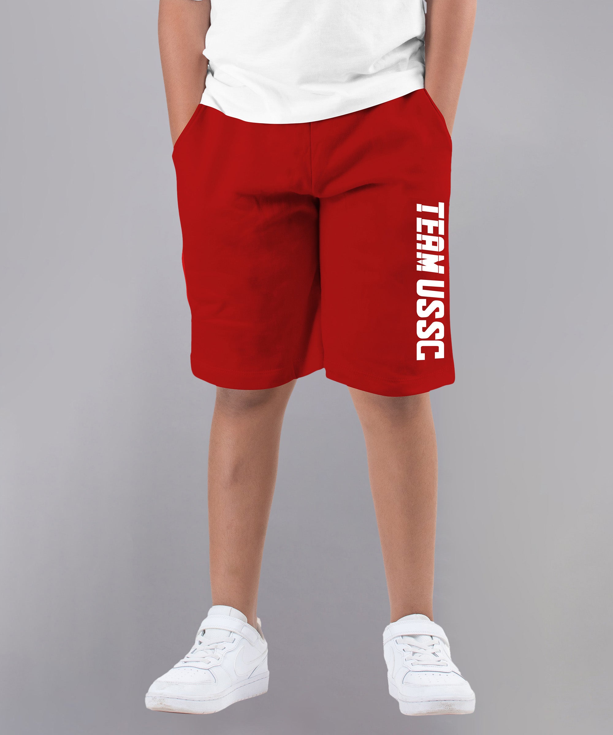 Boys Cotton Printed Bermuda USSC Shorts