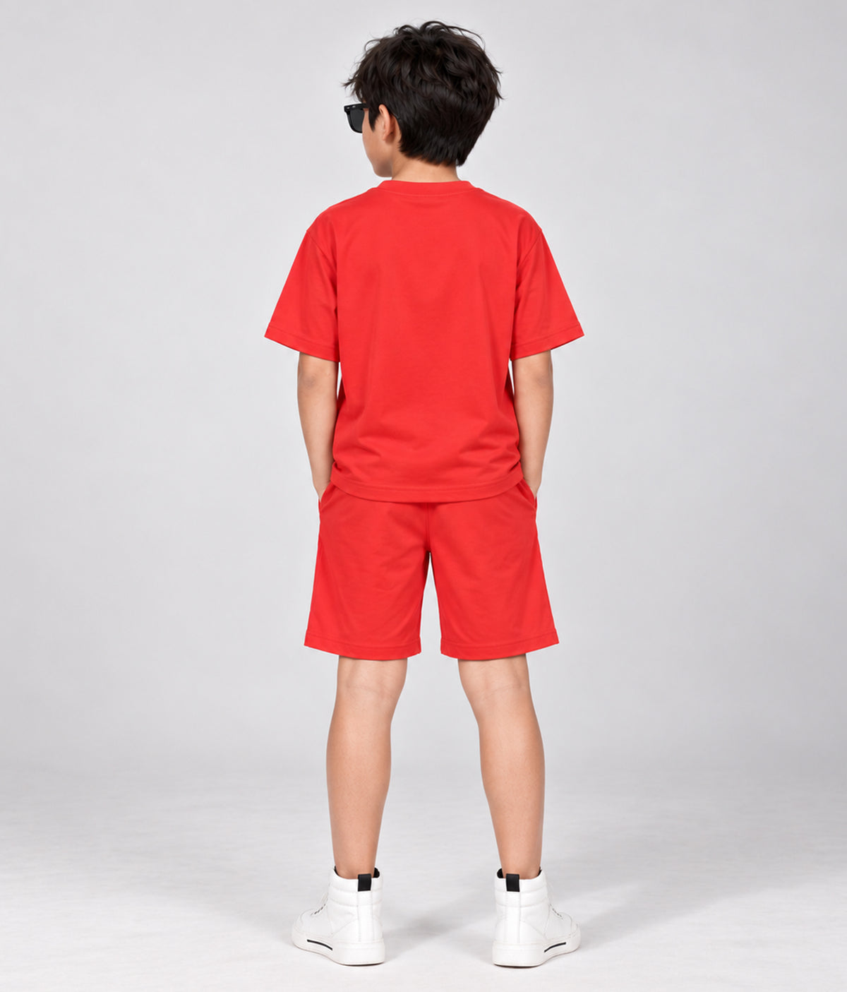 Boys Relaxed Fit Co-ords Set | Cherry Red
