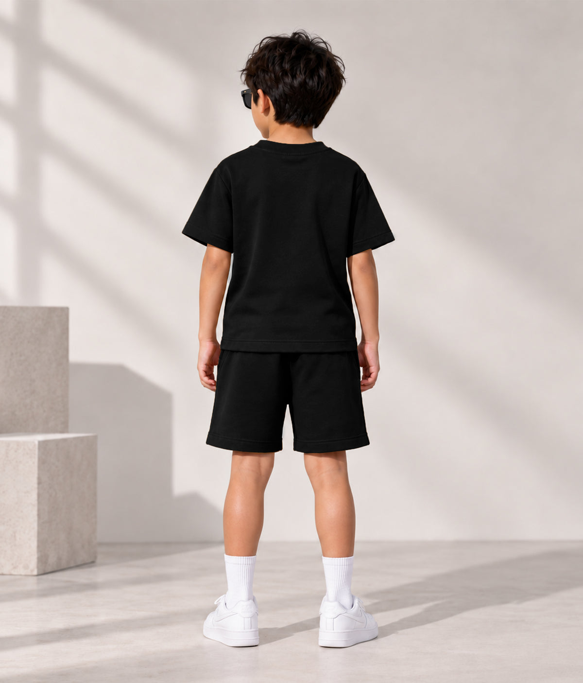 Boys Cotton Oversized T-Shirt Shorts Clothing Set