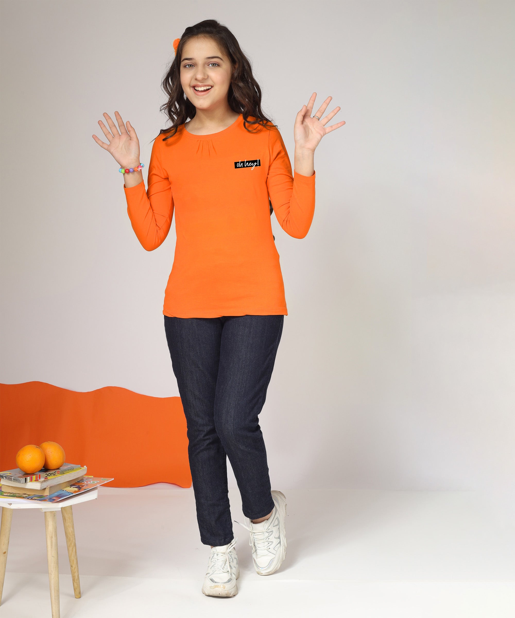 Rainbow Theme | Girls Full Sleeve T-Shirts (Pack of 3)