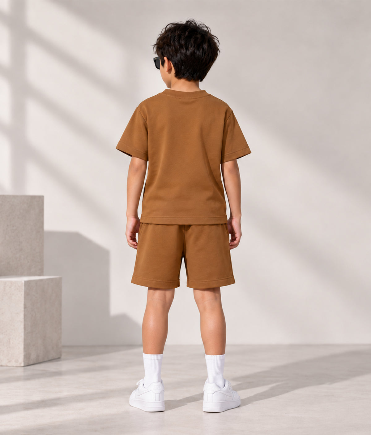 Boys Cotton Oversized T-Shirt Shorts Clothing Set