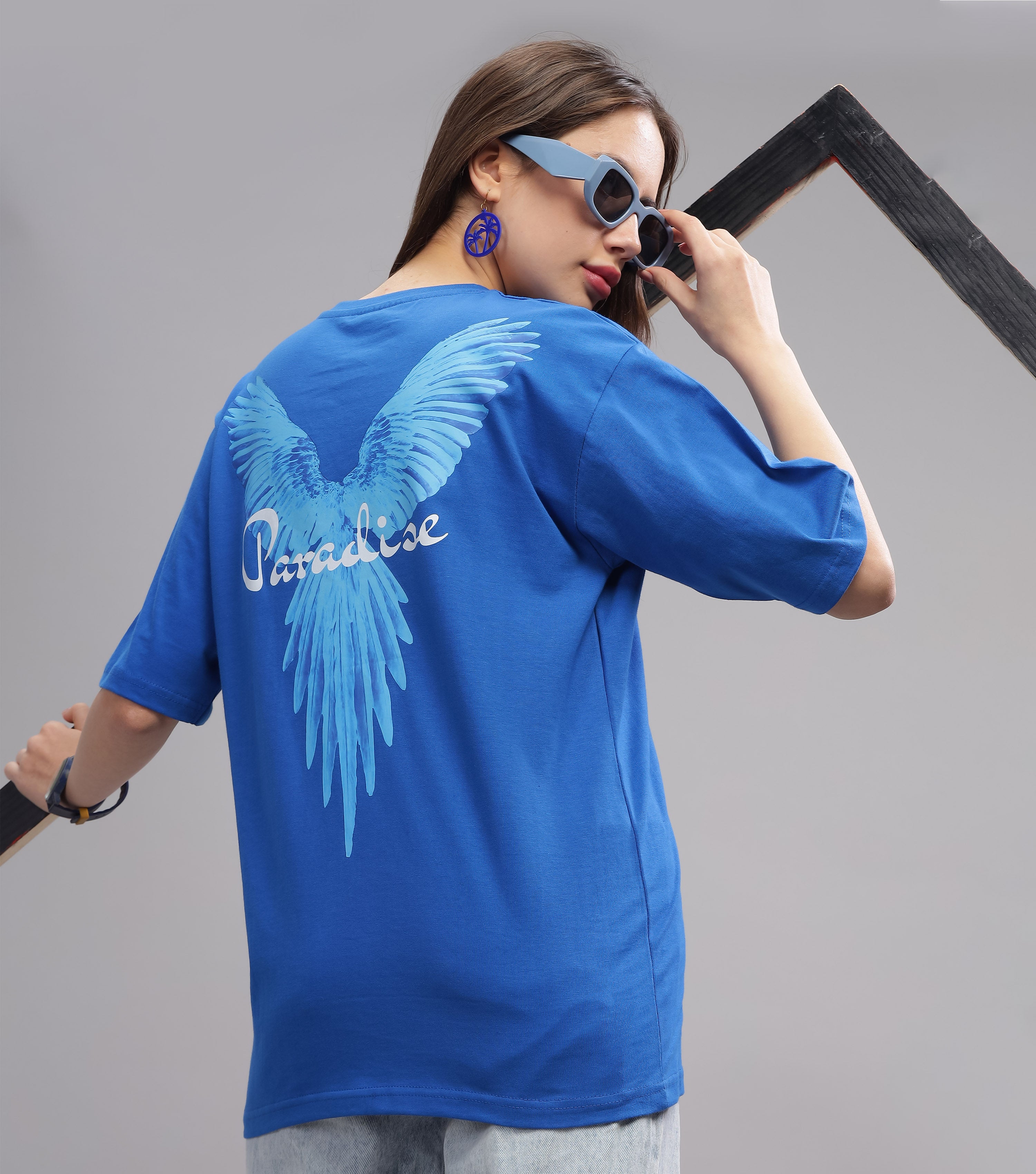 Paradise | Women's Oversized T-shirt | Blue