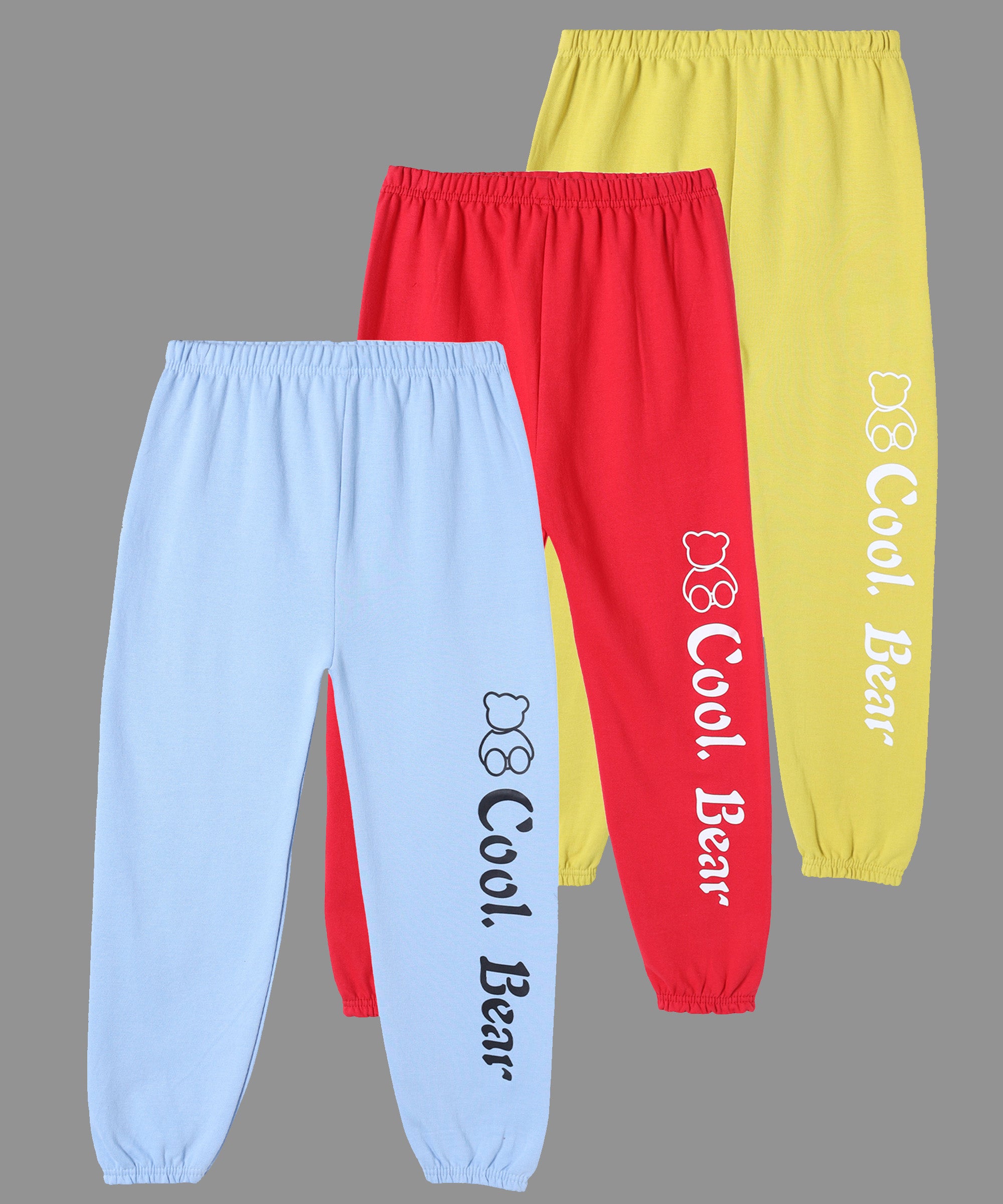 Girls Cotton Printed Cuffed Ankle Track Pant - Multicolor(Pack of 3)