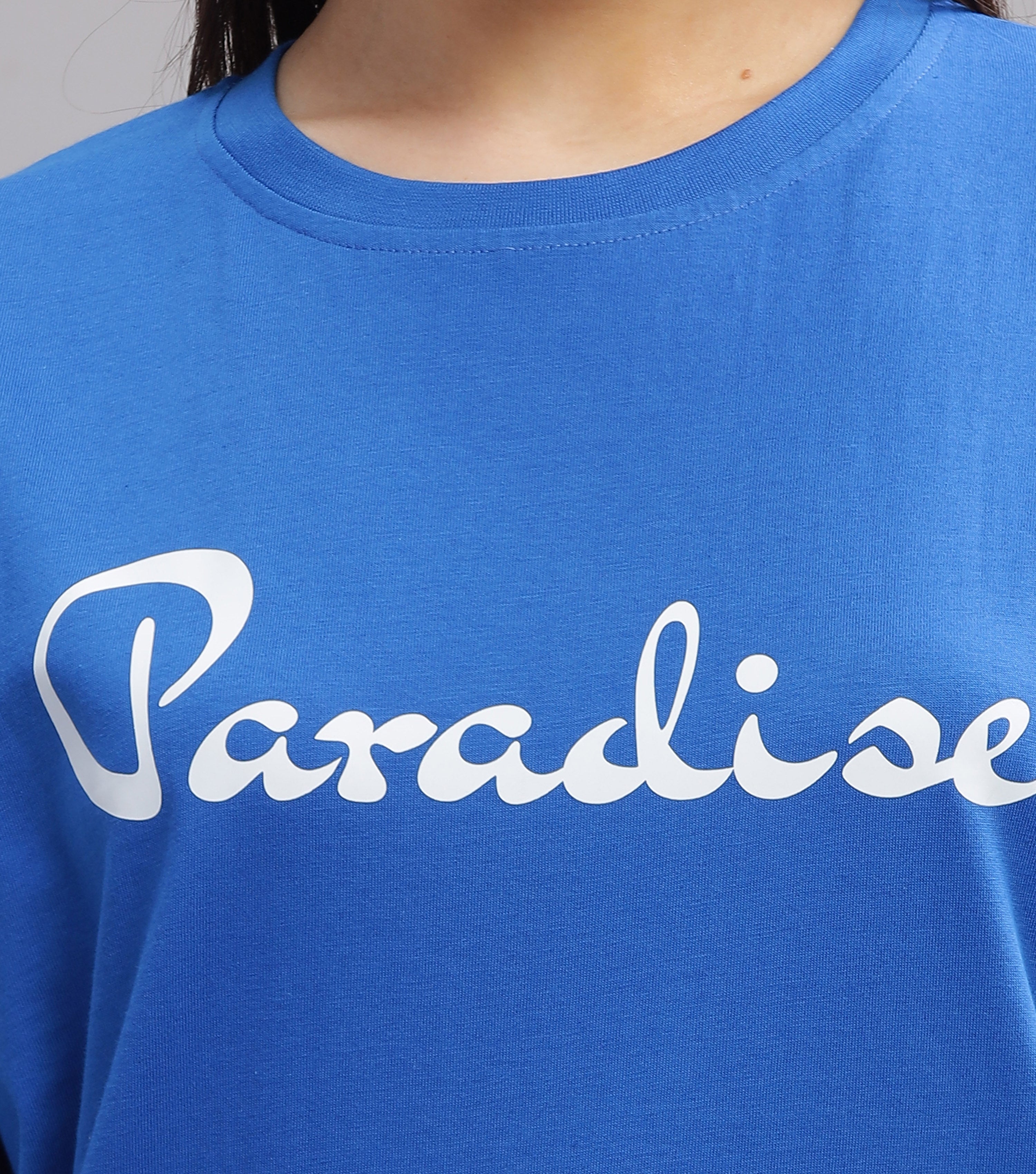 Paradise | Women's Oversized T-shirt | Blue