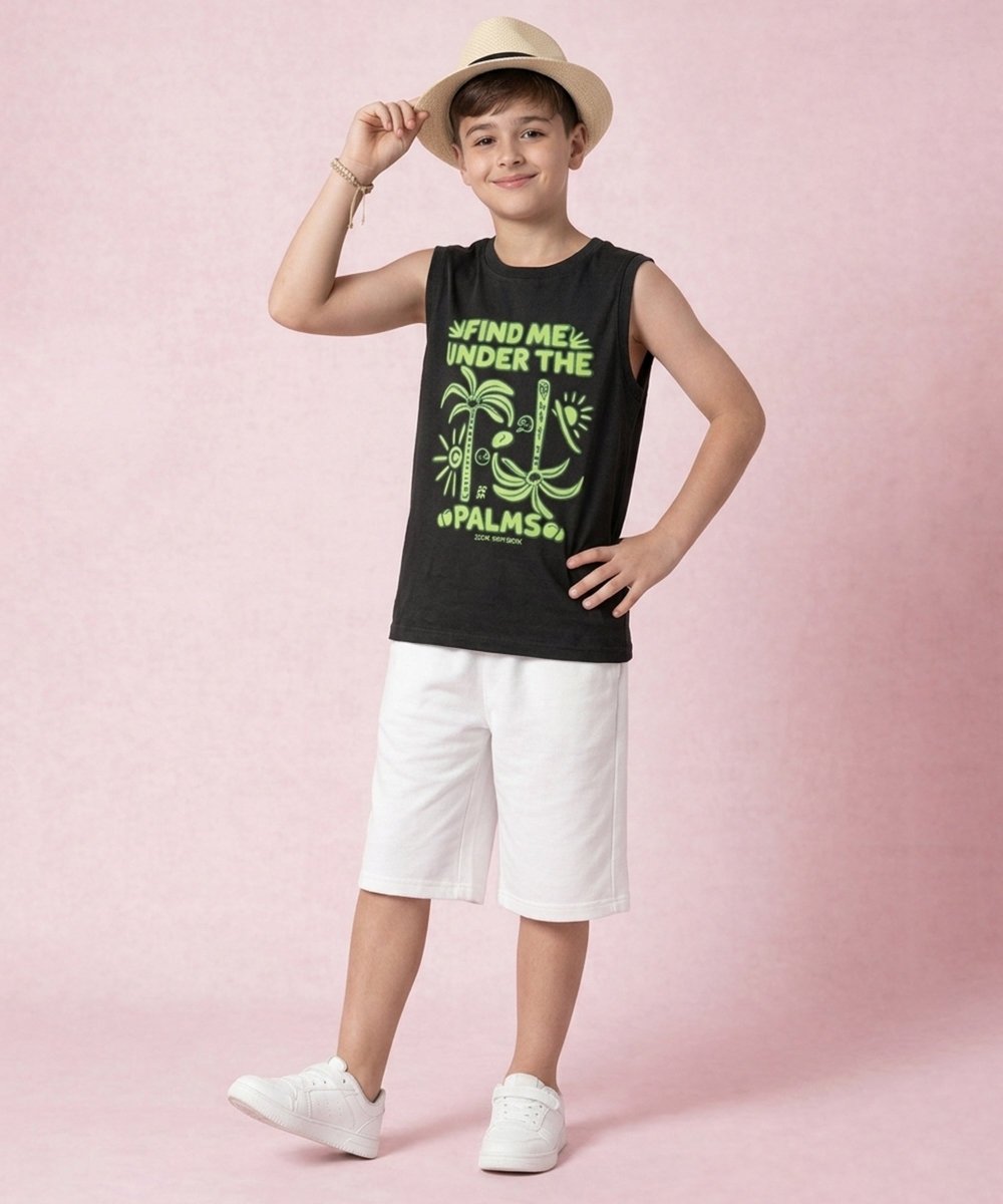 Boys Printed Summer Vest | Pack of 5 - KYDA ONLINE STORE