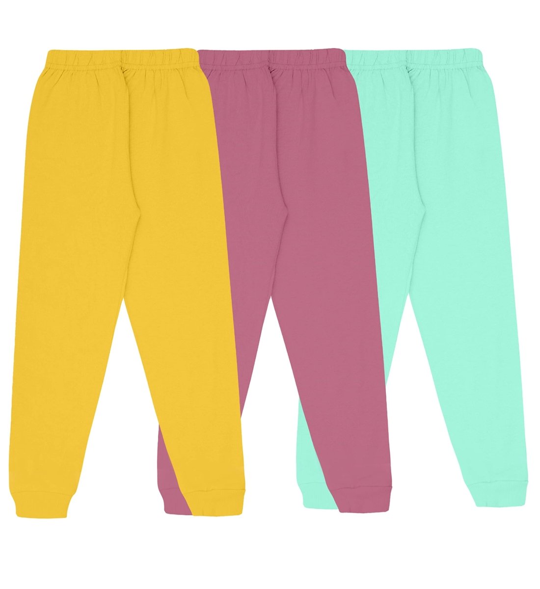 Girls Printed Track Pants with Pocket & Bow | Pack of 3 - KYDA ONLINE STORE