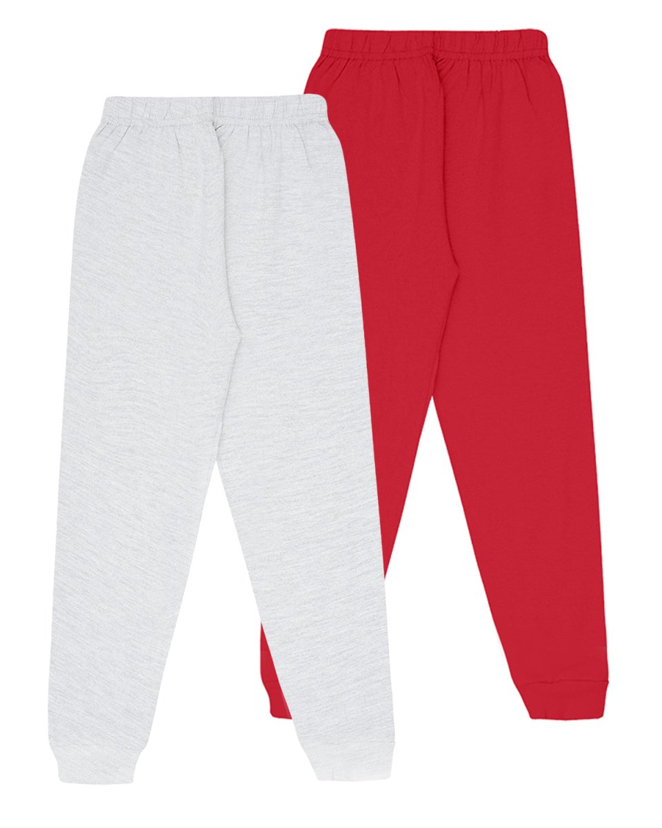 Girls Printed Track Pants with Pocket & Bow | Pack of 2 - KYDA ONLINE STORE