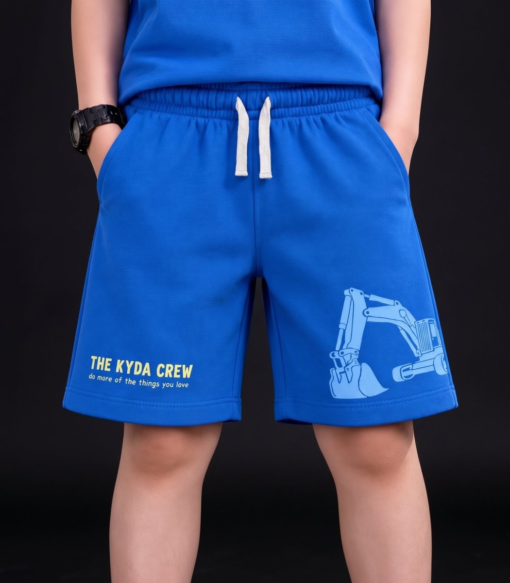 Boys Oversized Printed T-Shirt & Shorts Set - KYDA ONLINE STORE