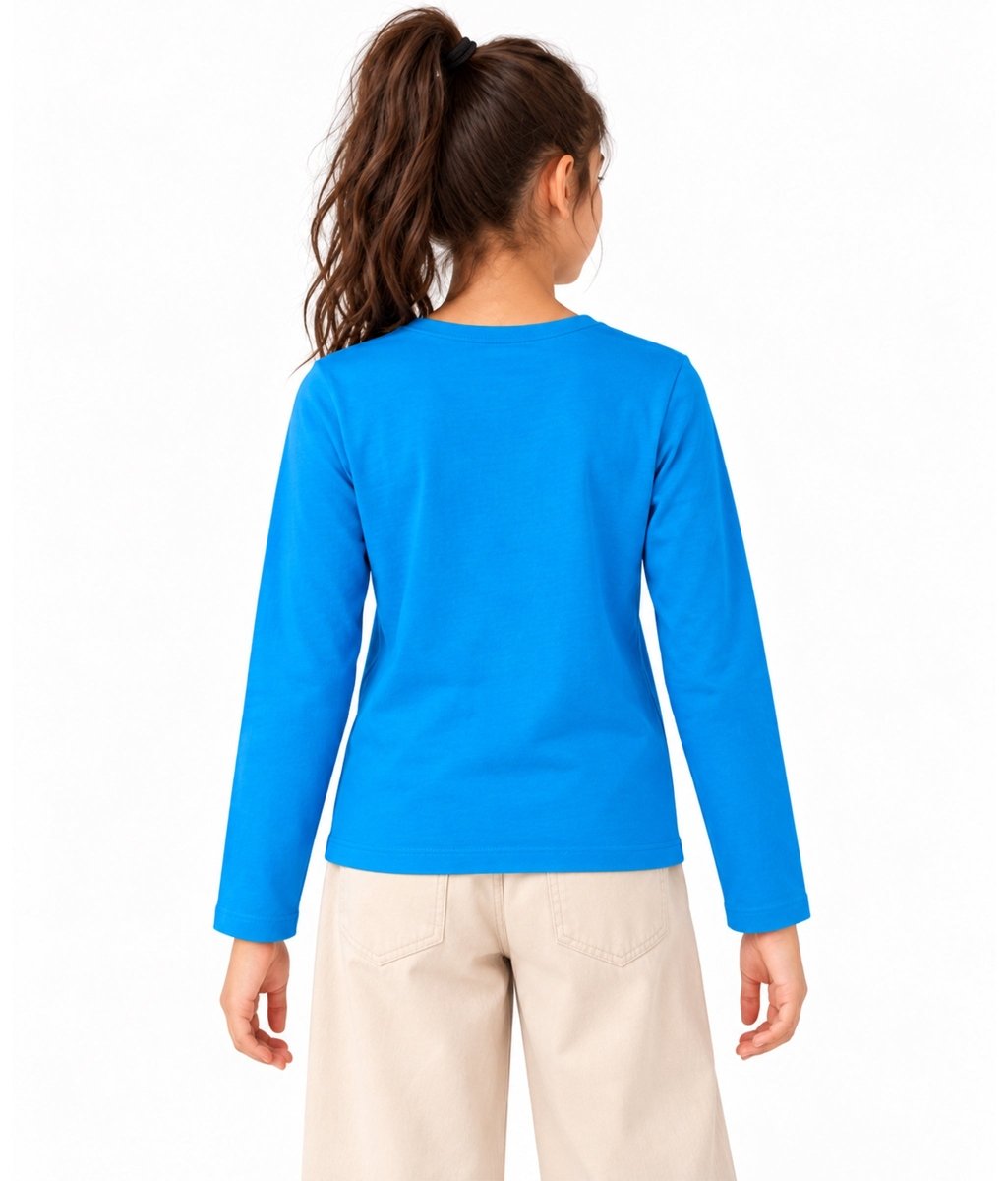 Girls Premium Cotton Full Sleeve Printed T-Shirt | P1 - KYDA ONLINE STORE