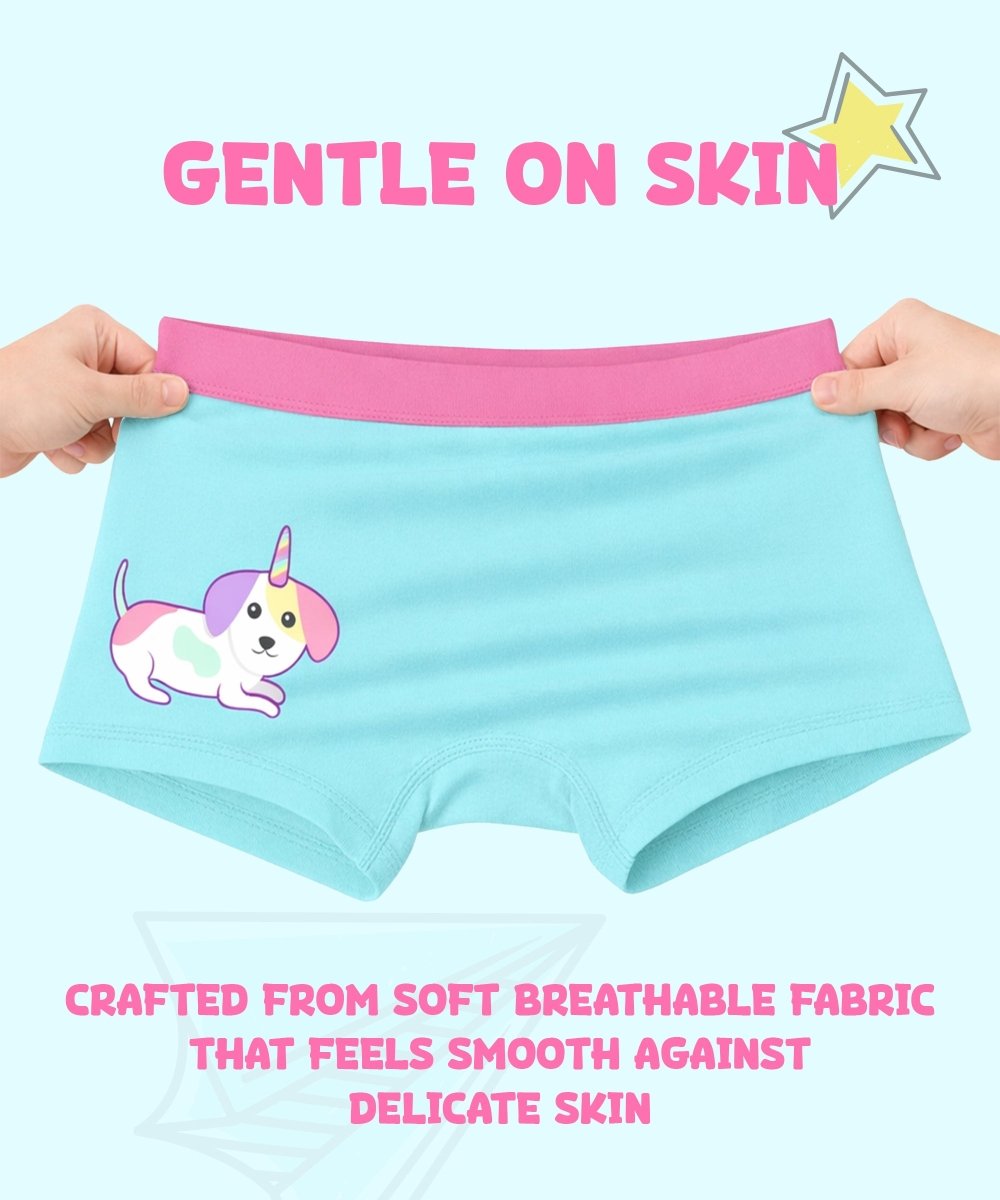Girls Soft Lycra Cotton Trunks | Pack of 3 - KYDA ONLINE STORE