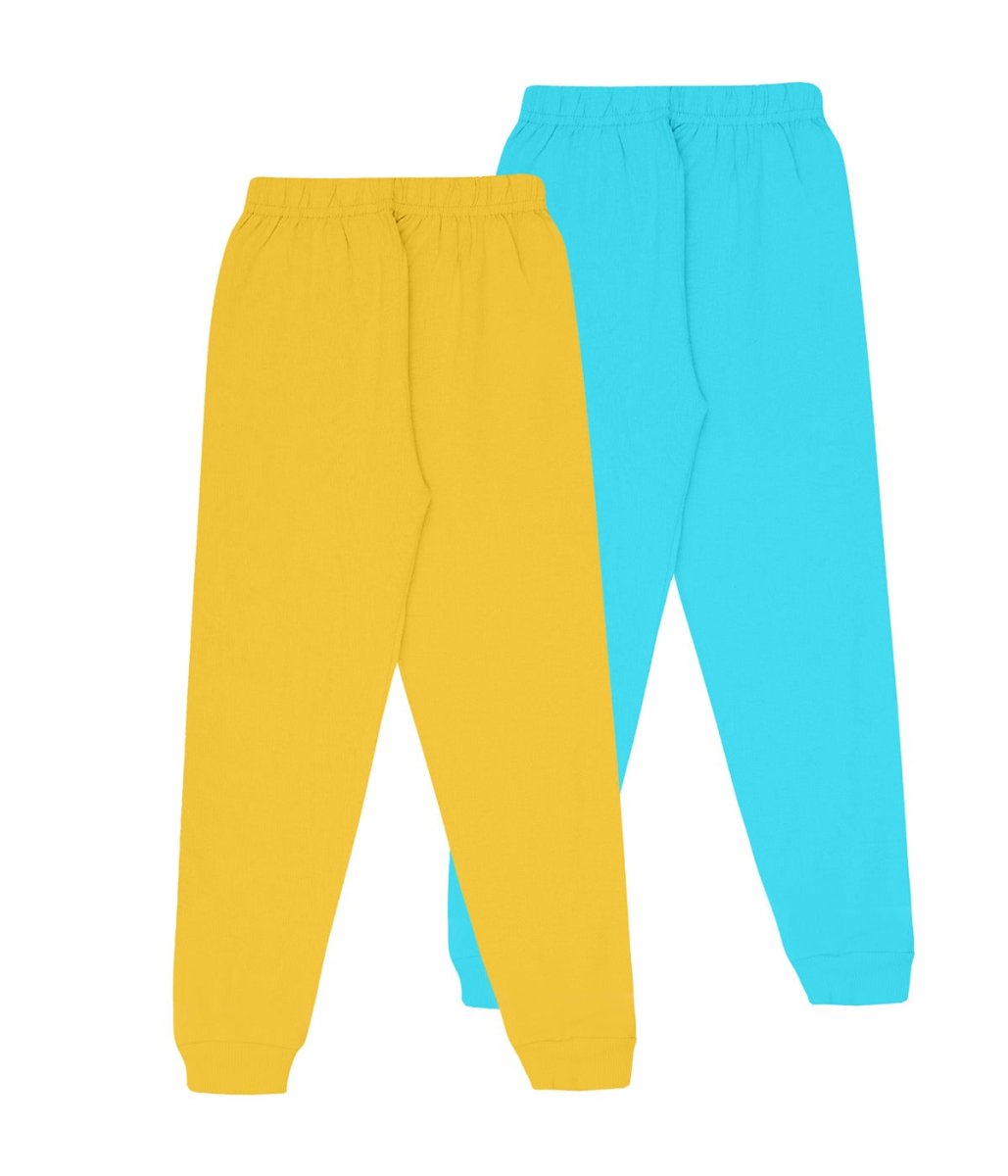 Girls Printed Track Pants with Pocket & Bow | Pack of 2 - KYDA ONLINE STORE