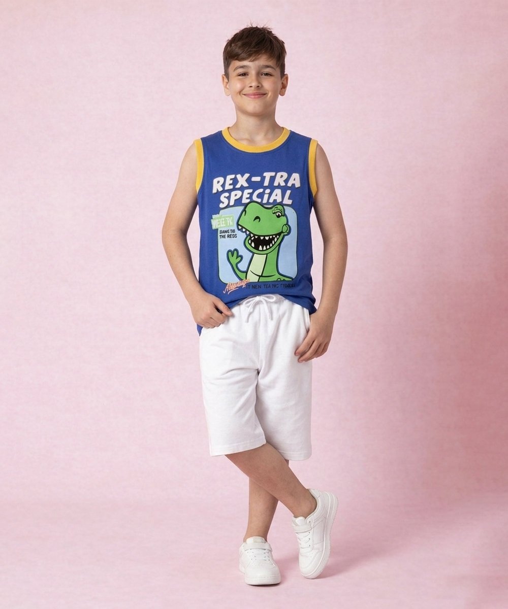 Boys Printed Summer Vest | Pack of 5 - KYDA ONLINE STORE