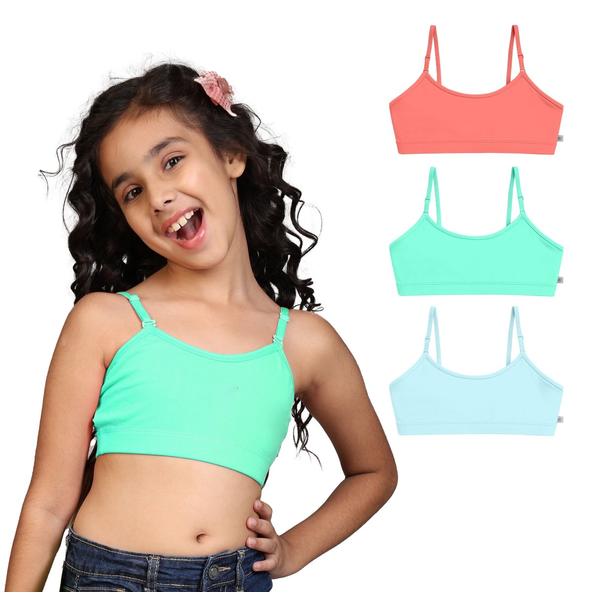 Girls Pre-Teen Beginner Bra | Pack of 3 - KYDA ONLINE STORE