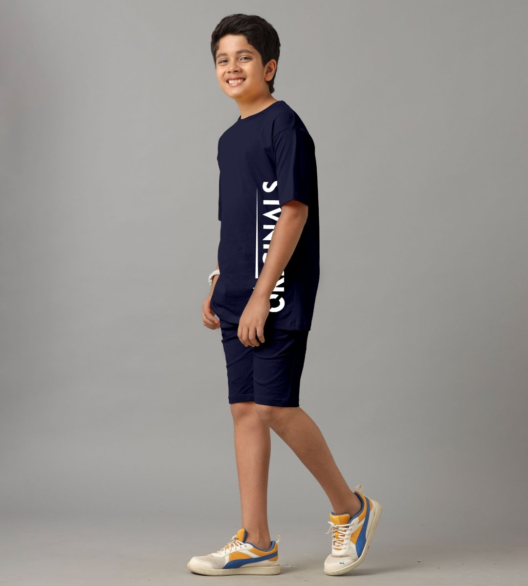 Boys Relaxed Fit Co-ords Set | Navy - KYDA ONLINE STORE