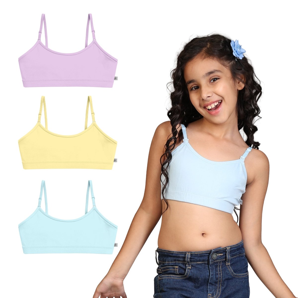 Girls Pre-Teen Beginner Bra | Pack of 3 - KYDA ONLINE STORE