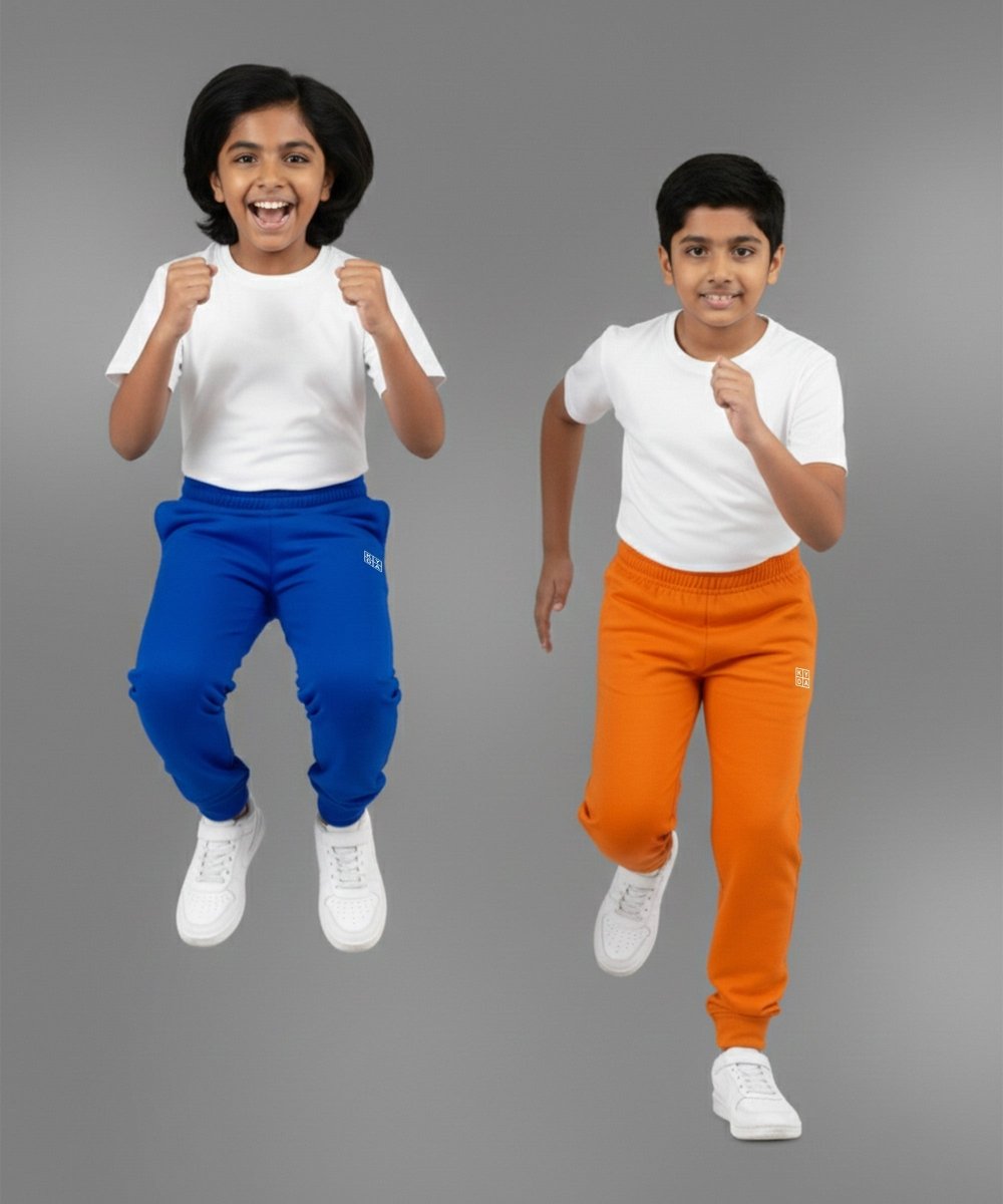 Unisex Basic Joggers | Royal blue,Orange - KYDA ONLINE STORE
