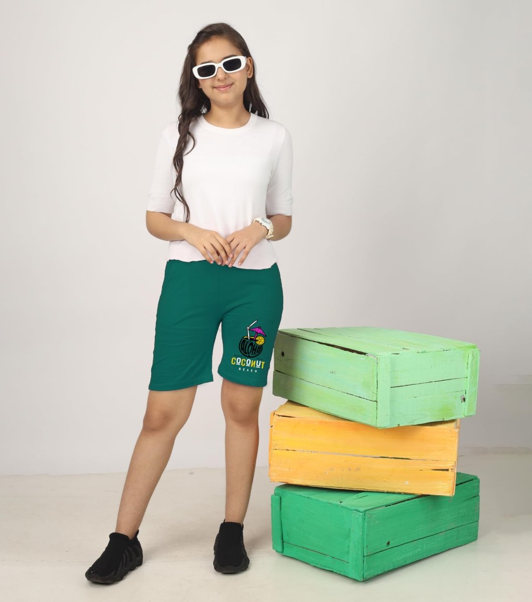 Girls Printed Shorts With Bow - Pack of 3 - KYDA ONLINE STORE