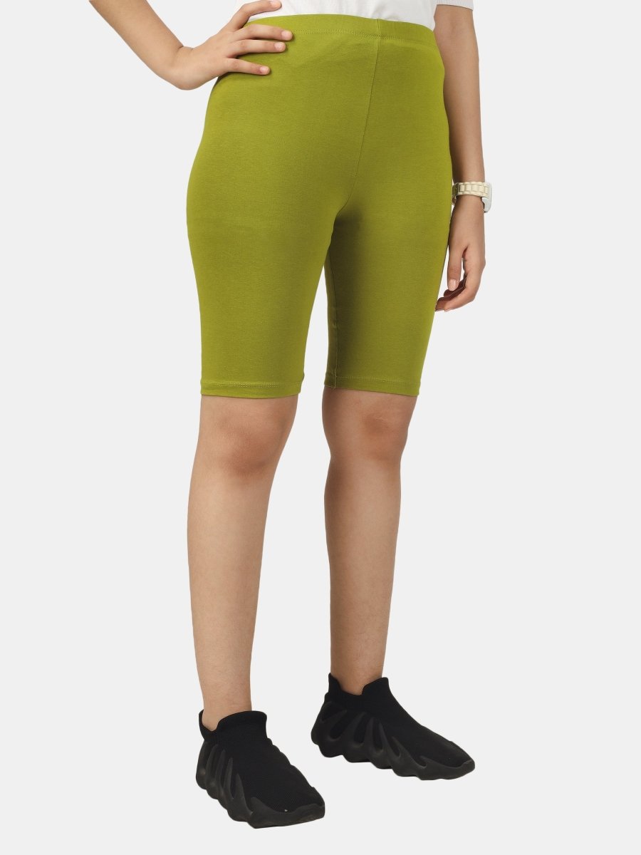 Girls Cycling Shorts | Olive - KYDA ONLINE STORE