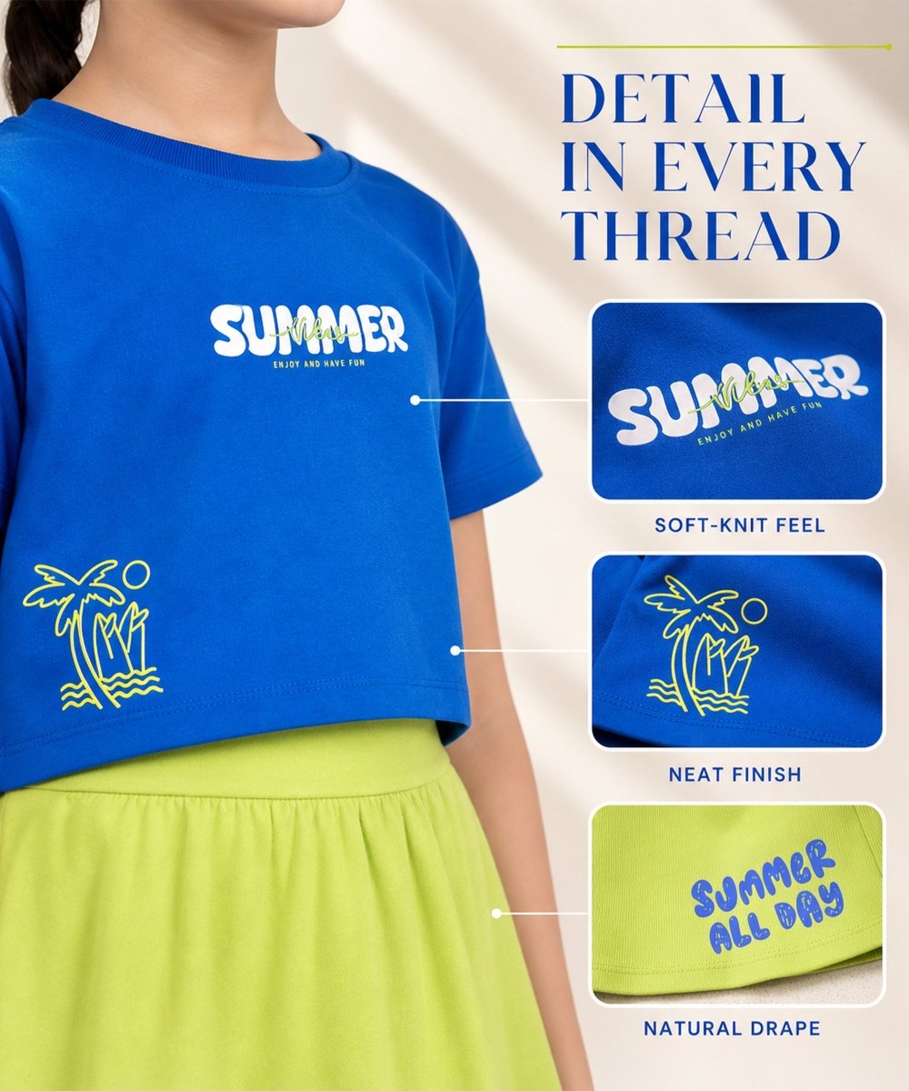 Summer Splash Girls Co-ord Set - KYDA ONLINE STORE