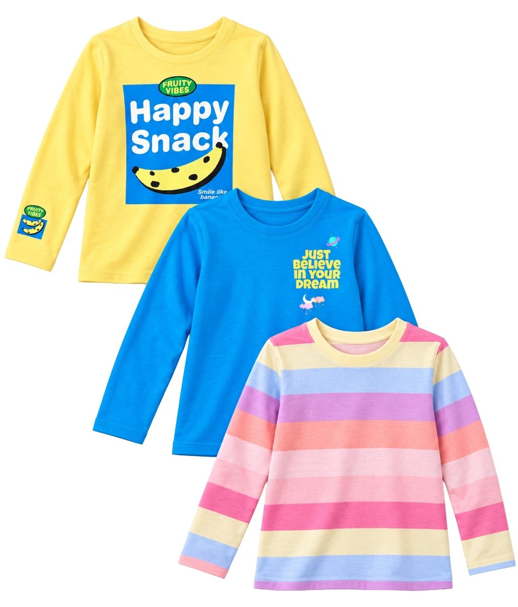 Girls Premium Cotton Full Sleeve Printed T-Shirt | P3 - KYDA ONLINE STORE
