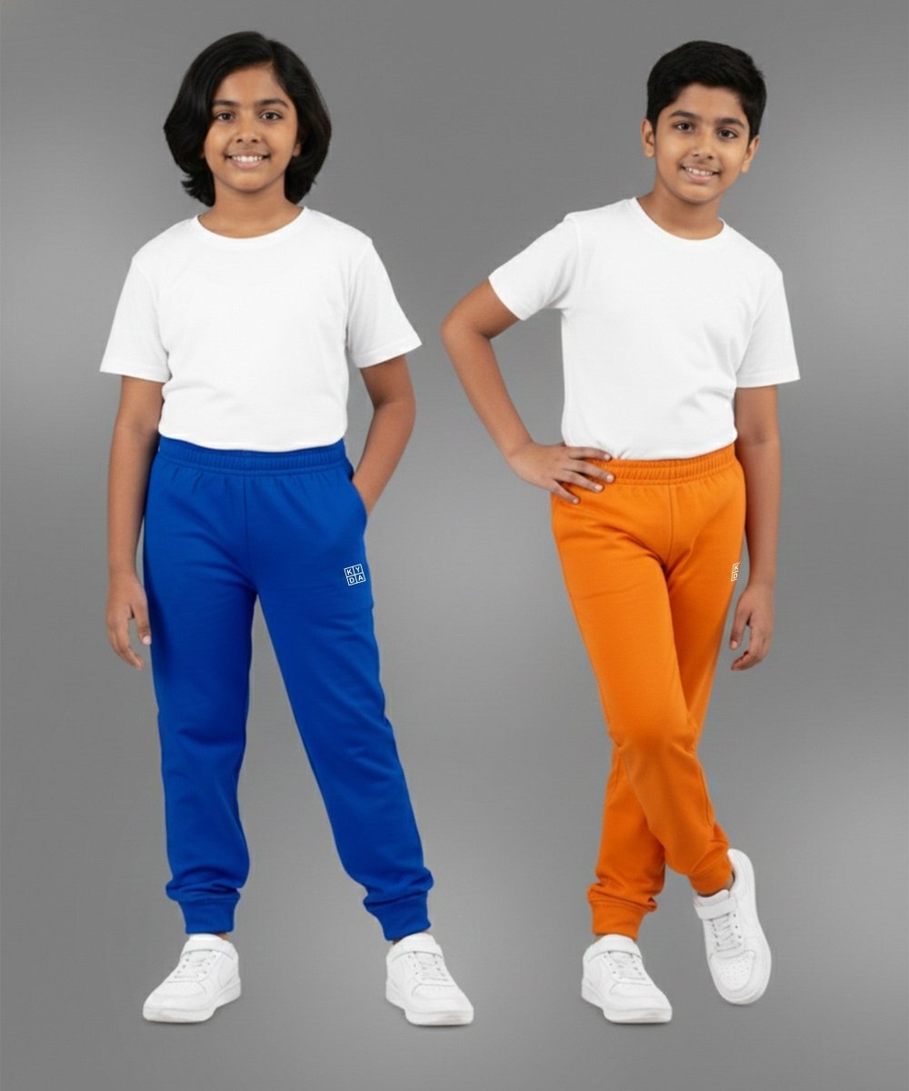 Unisex Basic Joggers | Royal blue,Orange - KYDA ONLINE STORE