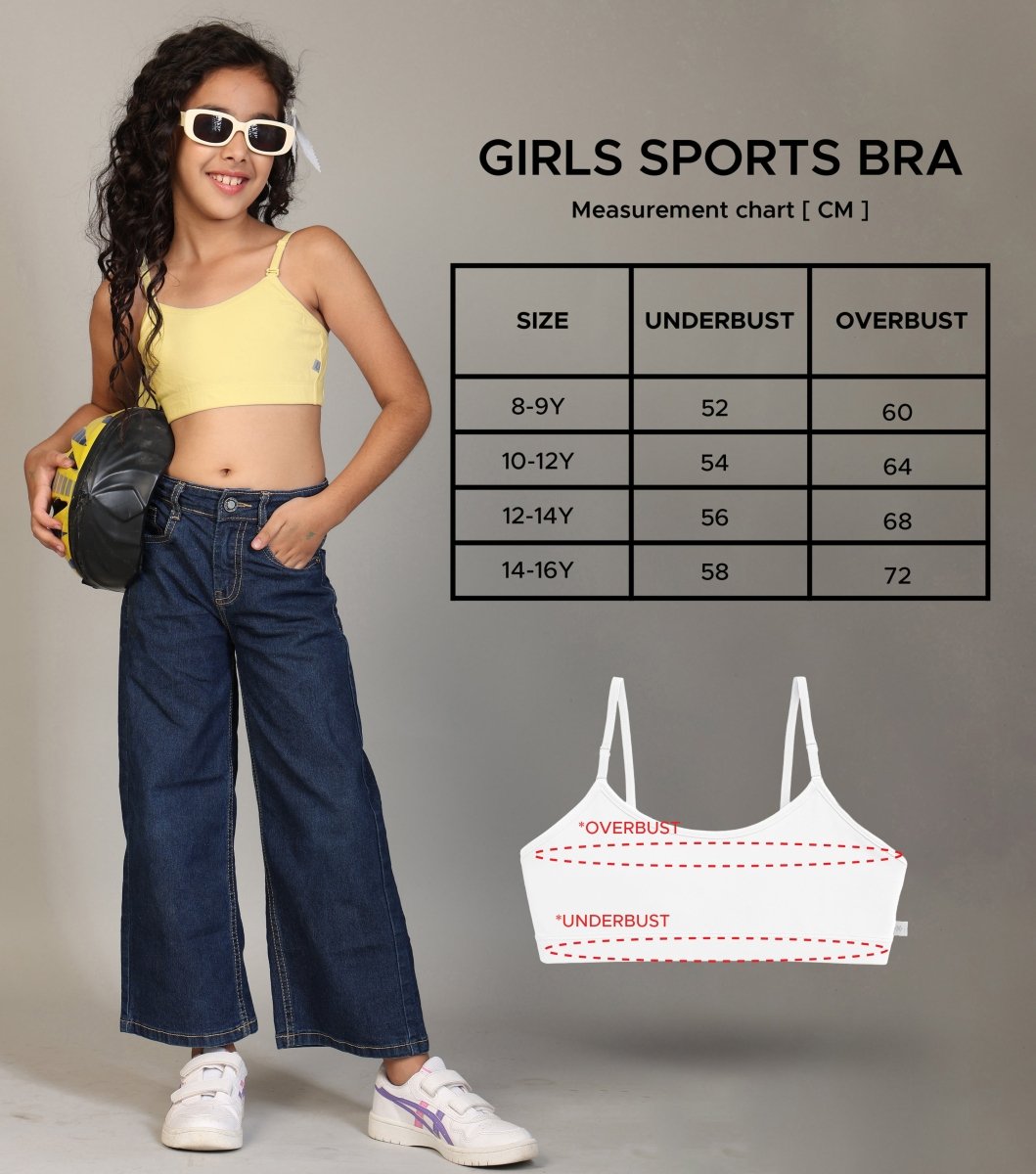 Girls Pre-Teen Beginner Bra | Pack of 2 - KYDA ONLINE STORE