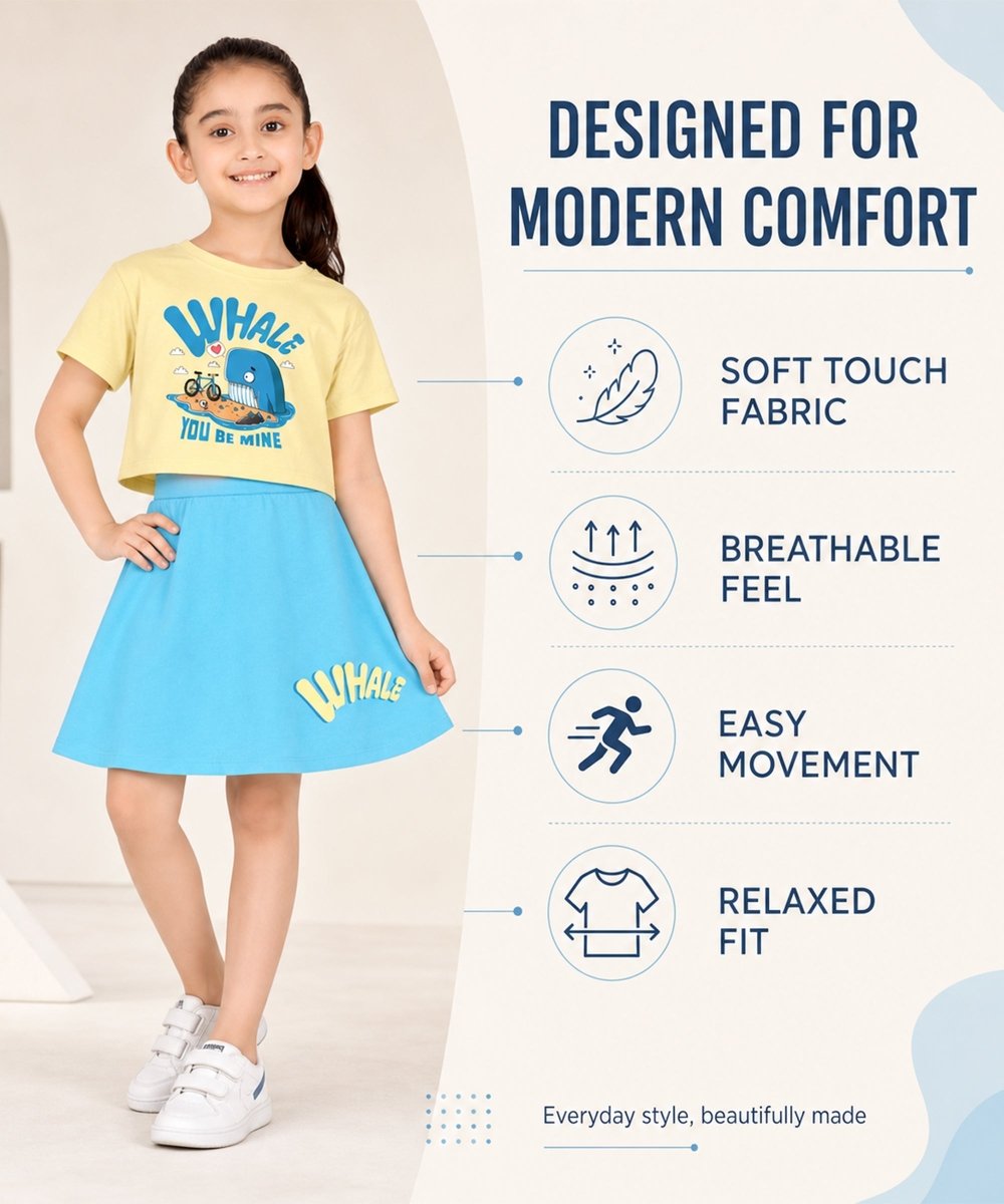 Summer Splash Girls Co-ord Set - KYDA ONLINE STORE