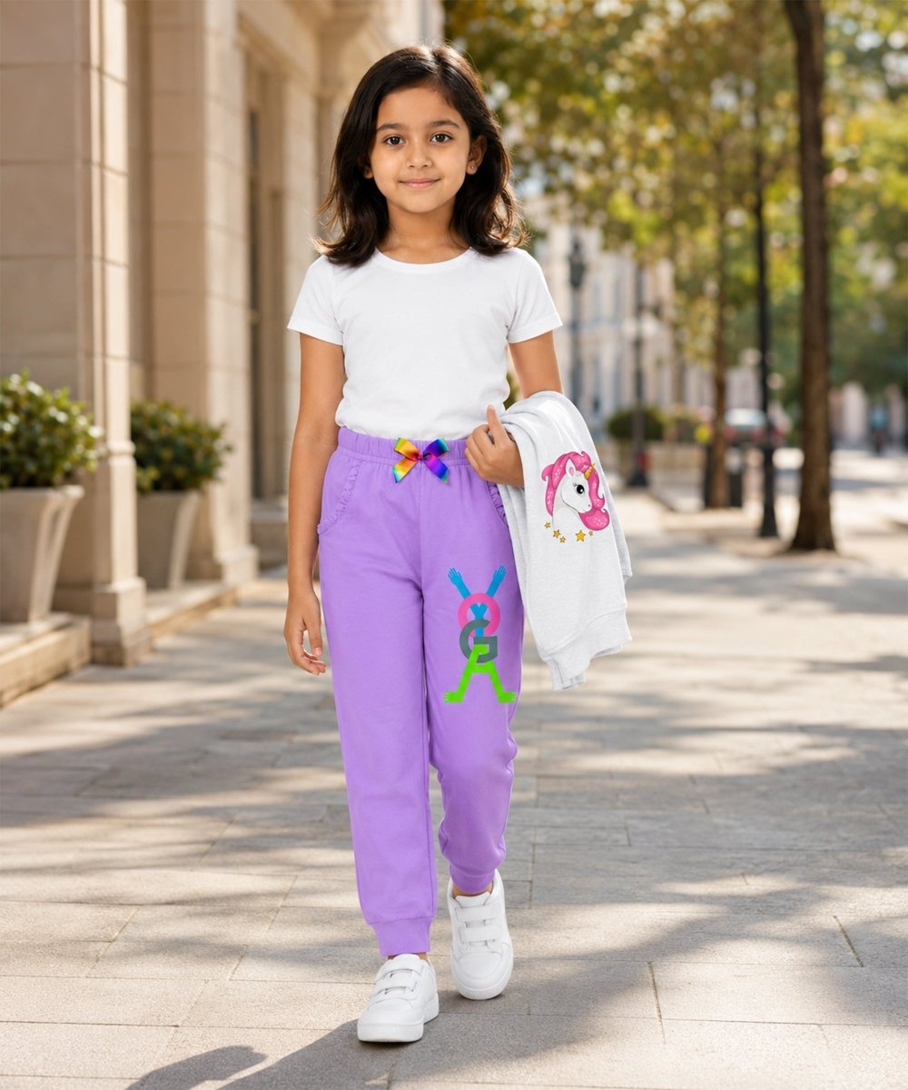 Girls Frill Pocket Joggers – Pack of 2 - KYDA ONLINE STORE