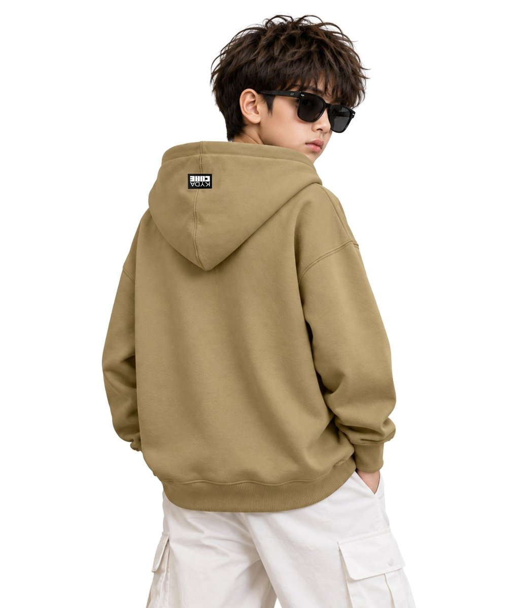 Boys Cotton Oversized Printed Hooded Sweatshirt - KYDA ONLINE STORE