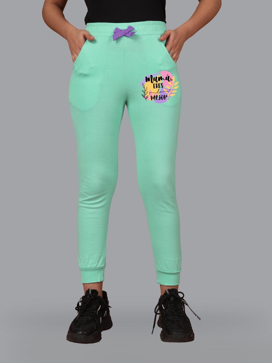 Girls Printed Track Pants with Pocket & Bow | Pack of 3 - KYDA ONLINE STORE