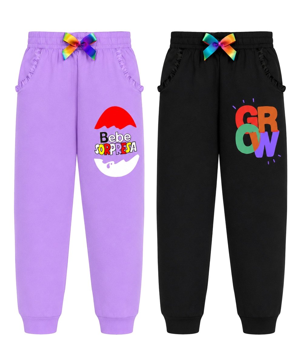 Girls Frill Pocket Joggers – Pack of 2 - KYDA ONLINE STORE