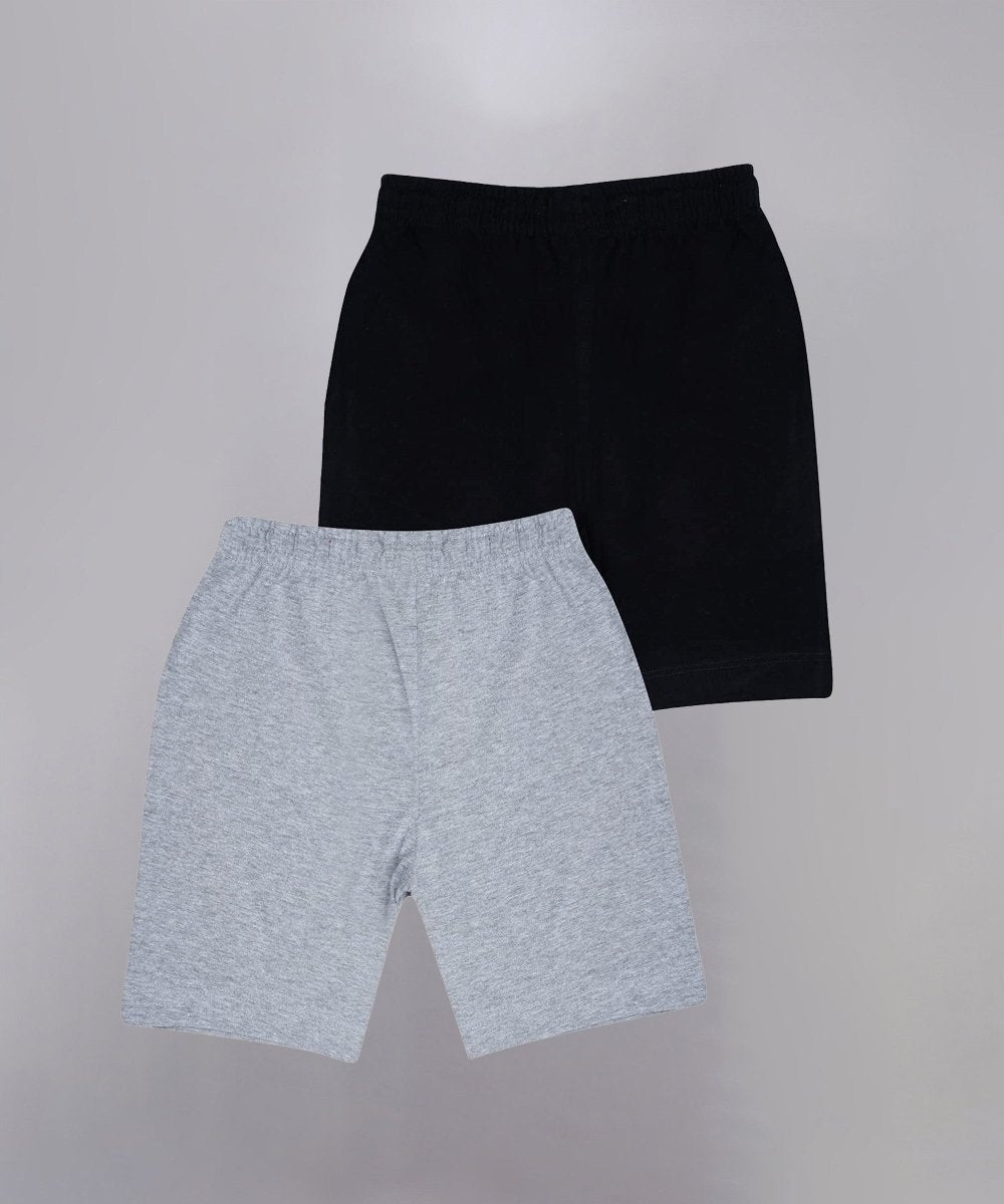 Unisex Printed Shorts – Black, Melange - KYDA ONLINE STORE