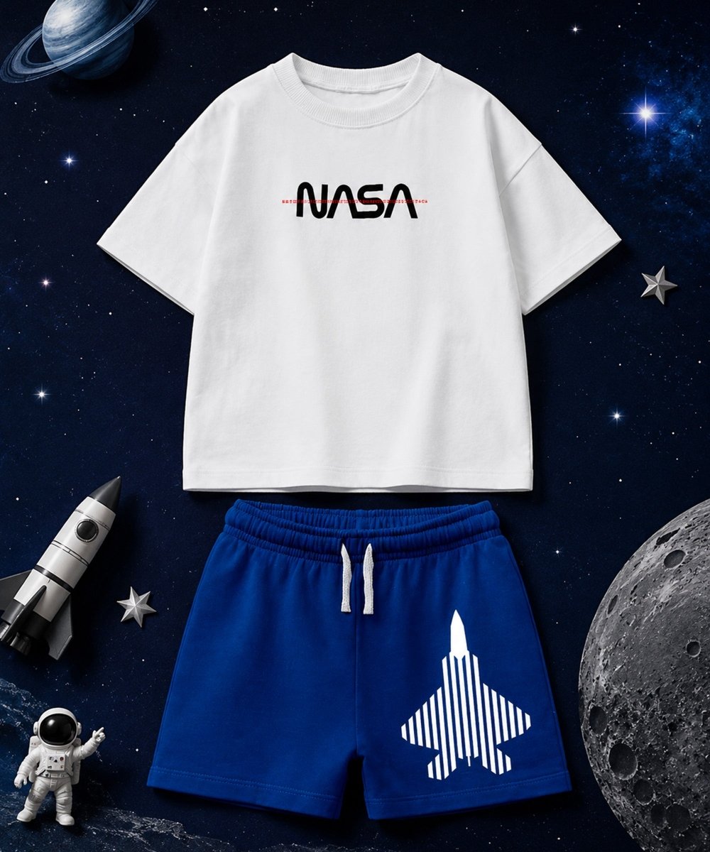 Boys NASA Print Oversized Co-ord Set - KYDA ONLINE STORE