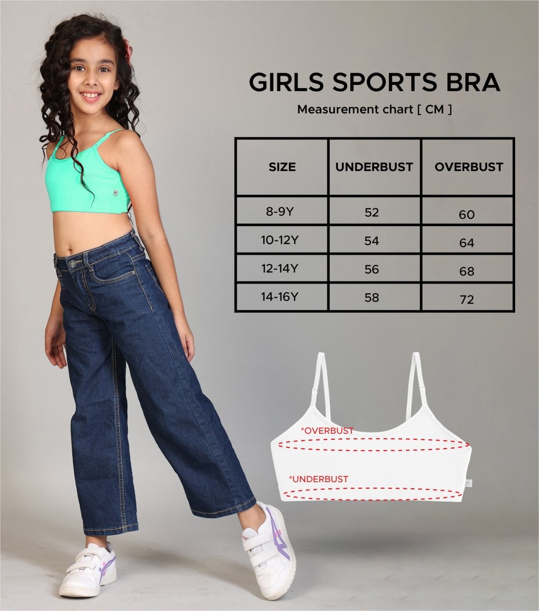 Girls Pre-Teen Beginner Bra | Pack of 3 - KYDA ONLINE STORE