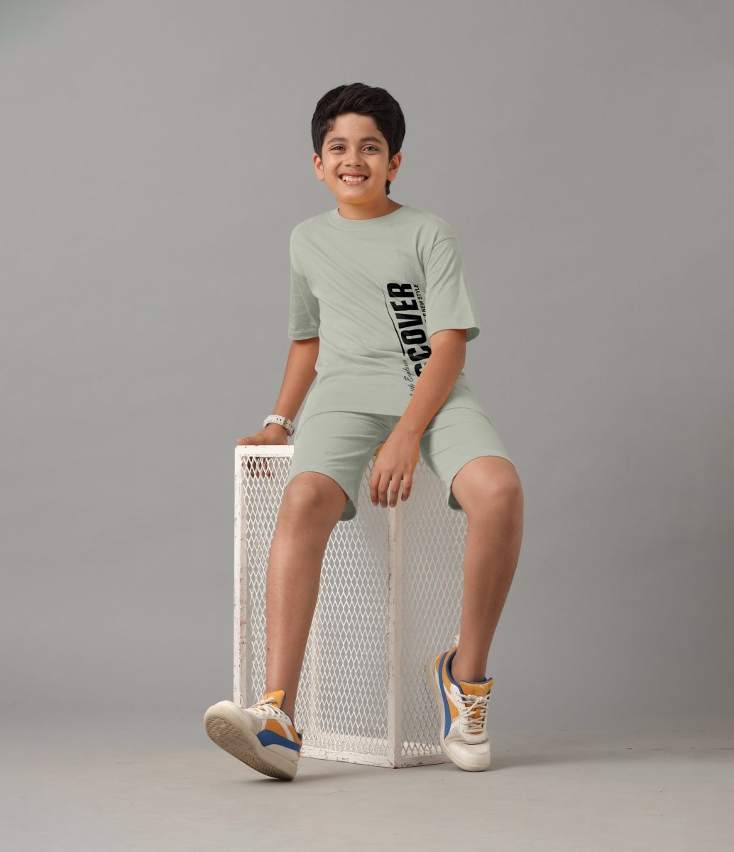 Boys Relaxed Fit Co-ords Set| Grey - KYDA ONLINE STORE