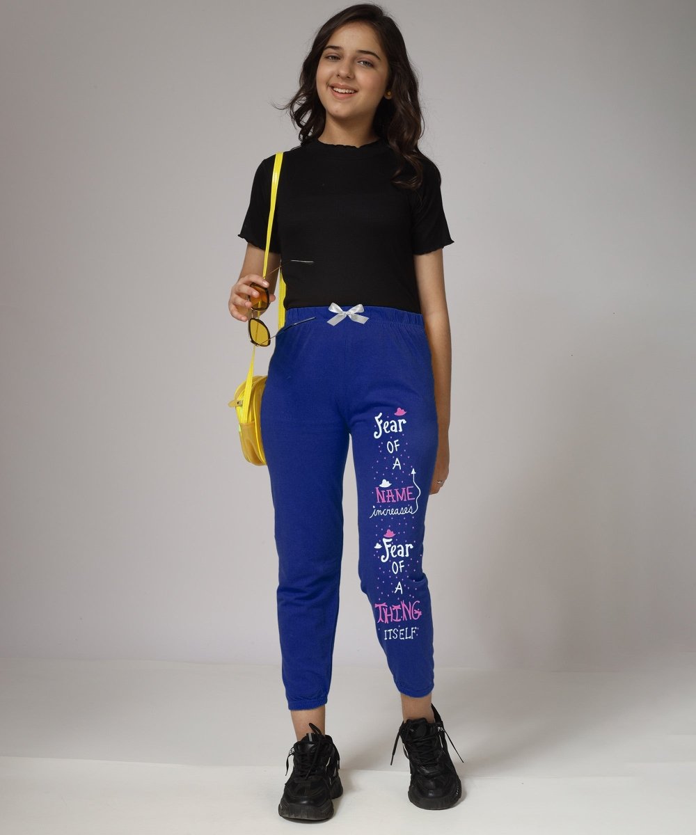 Girls Printed Joggers with Bow – Pack of 3 - KYDA ONLINE STORE
