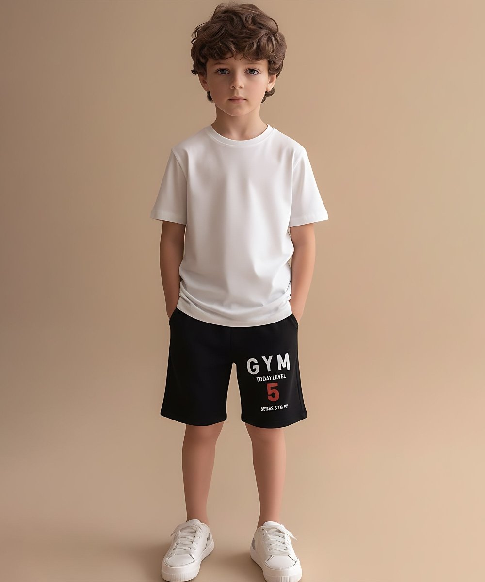 Boys Printed Shorts – Black, Yellow, Grey - KYDA ONLINE STORE