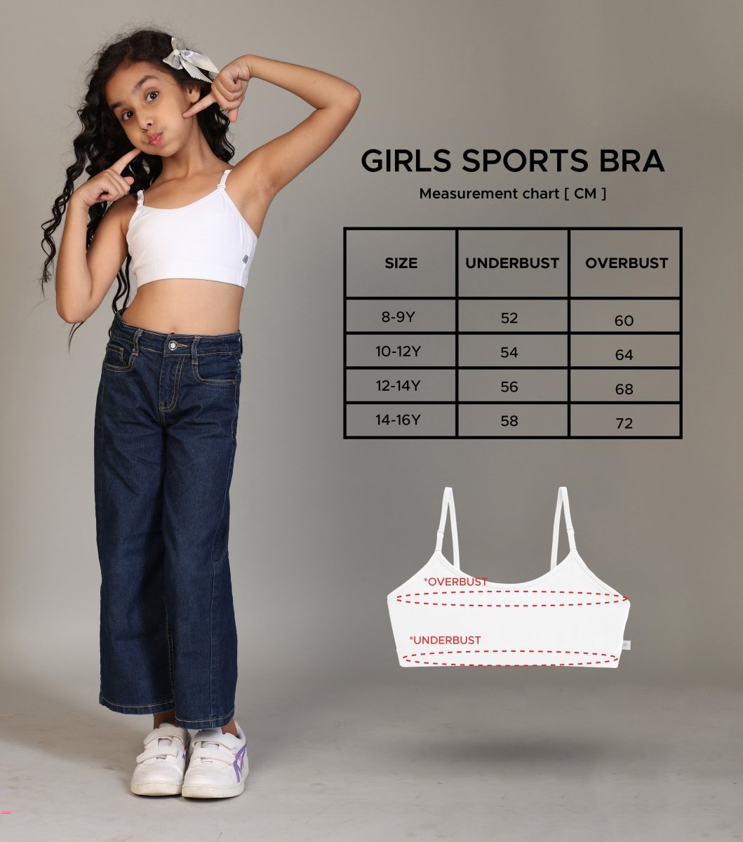 Girls Pre-Teen Beginner Bra | Pack of 4 - KYDA ONLINE STORE