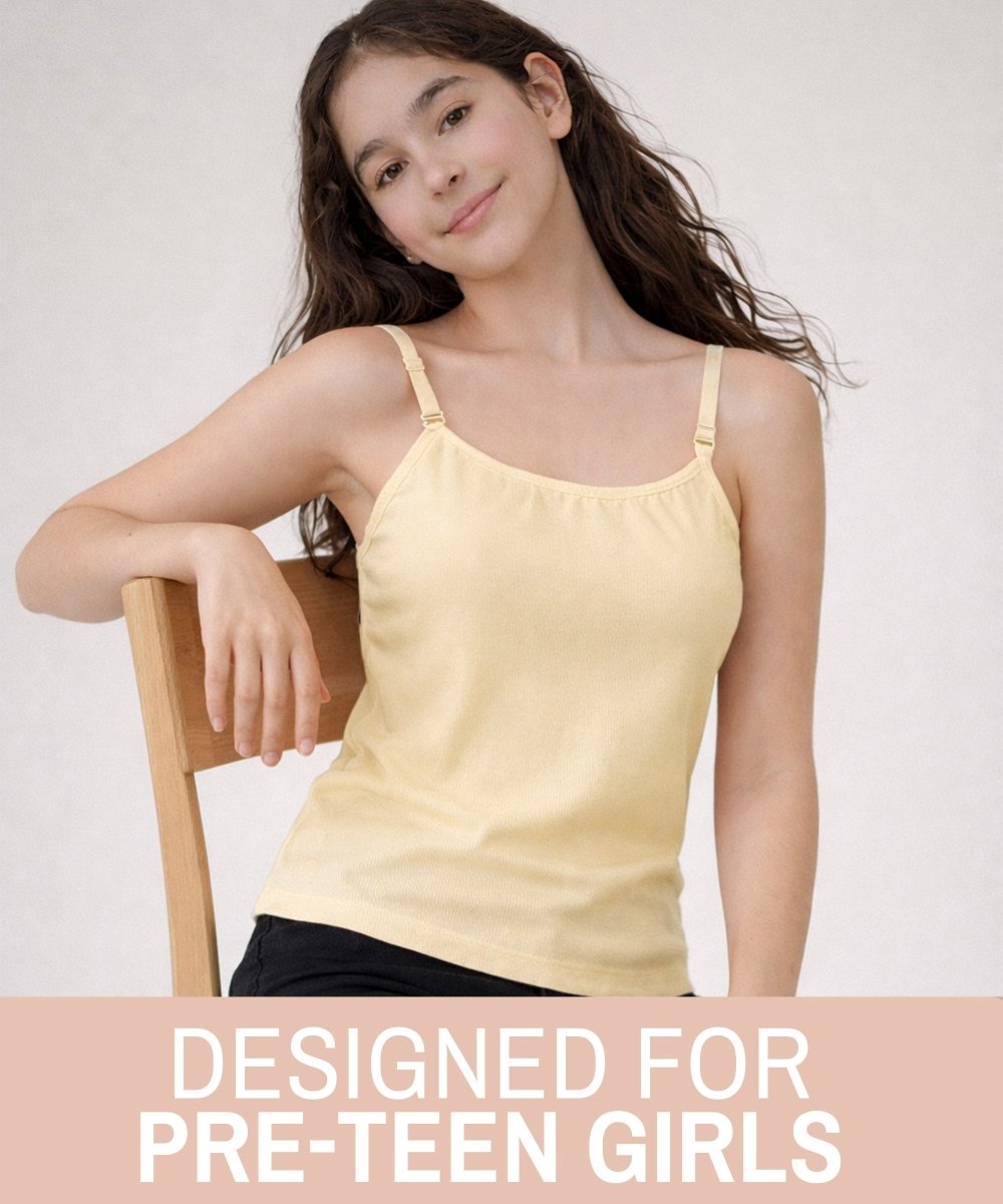Girls Begginer Padded Camisole | Pack of 2 - KYDA ONLINE STORE