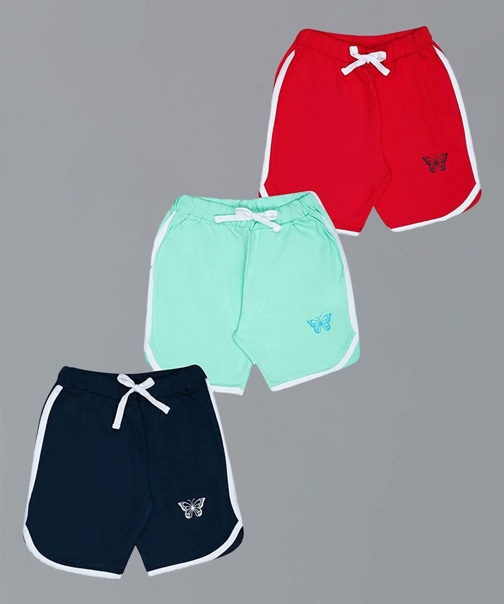 Girls Butterfly Shorts (Pack of 3) - KYDA ONLINE STORE