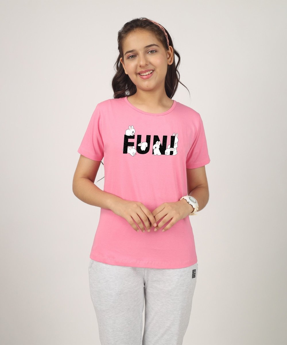 Girls Printed T-Shirts - Pack of 3 | Regular Fit - KYDA ONLINE STORE