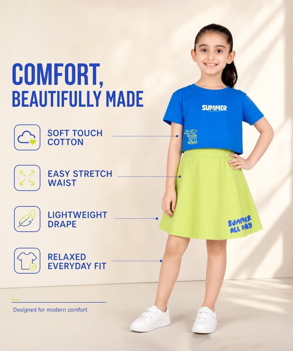 Summer Splash Girls Co-ord Set - KYDA ONLINE STORE