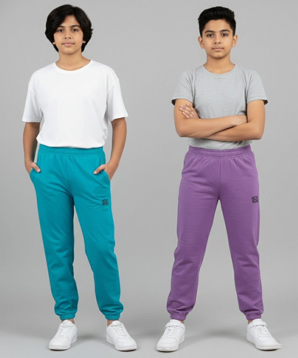 Unisex Basic Joggers | Turquoise, Lavender - KYDA ONLINE STORE