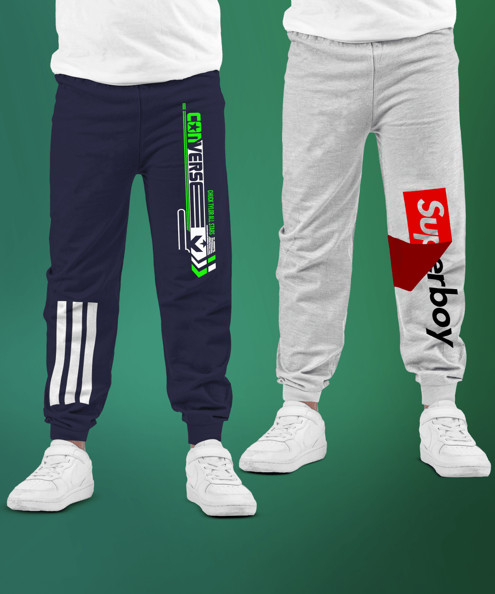 Boys Printed Track Pant - Pack of 2 - KYDA ONLINE STORE