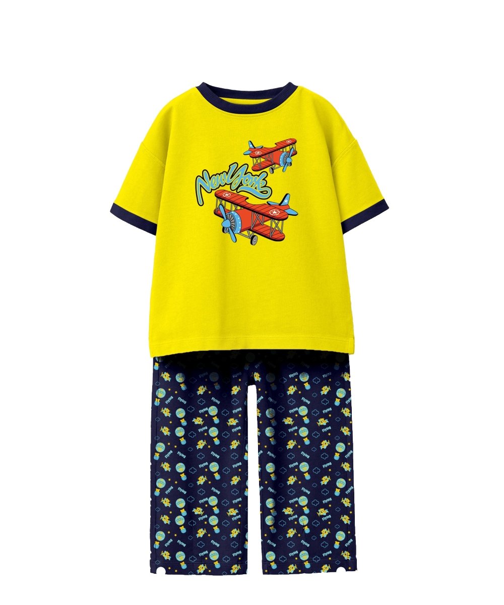 Boys Printed Cotton T-Shirt & Pajama Set - KYDA ONLINE STORE