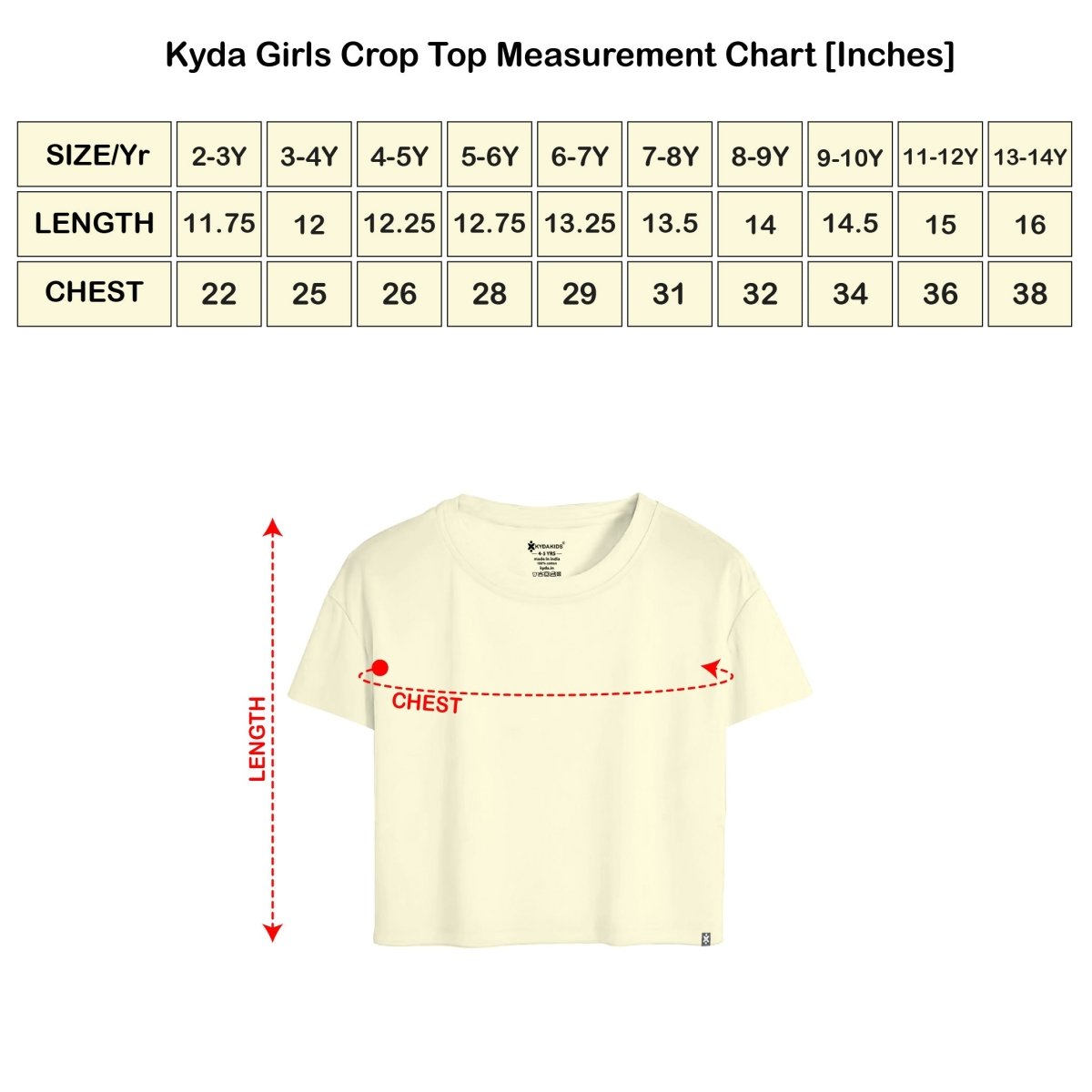 Girls Printed Crop Top – Pack of 2 - KYDA ONLINE STORE